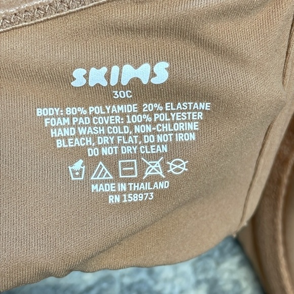 NWT Skims Fits Everybody Strapless Bra Ochre Tan Sz 30C - Picture 6 of 7